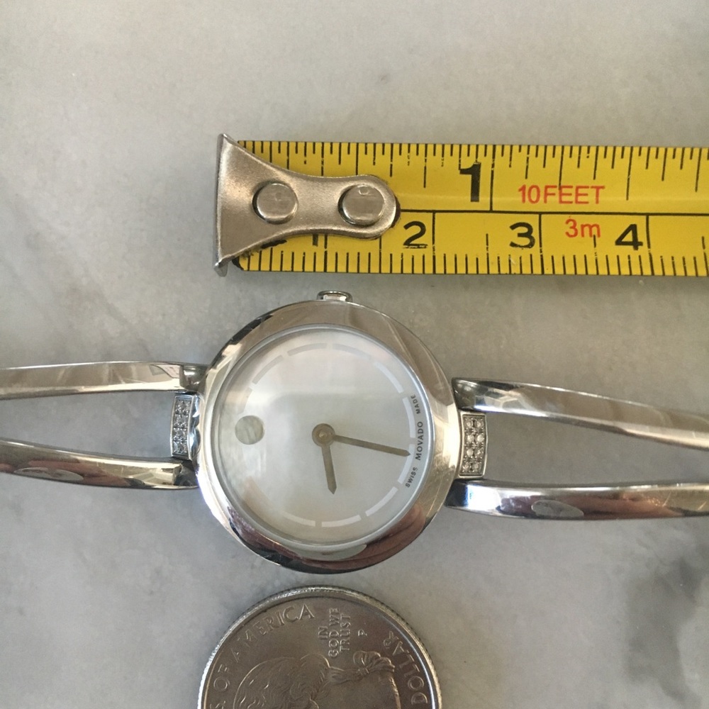 Movado Mother of Pearl Dial/Silver Band Ladies - Picture 15 of 16